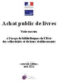 Vade-mecum de l’achat public de livres pour bibliothèques et libraires