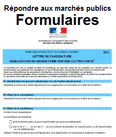 formulaires DC1 DC2 ont été mis à jour par la DAJ de Bercy (Oct. 2016)