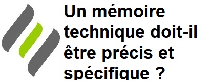 Mémoire technique trop général et rejet de l'offre