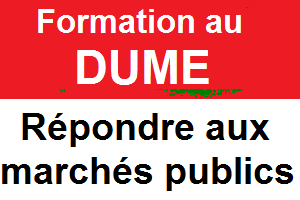 Formation au DUME document unique marché européen